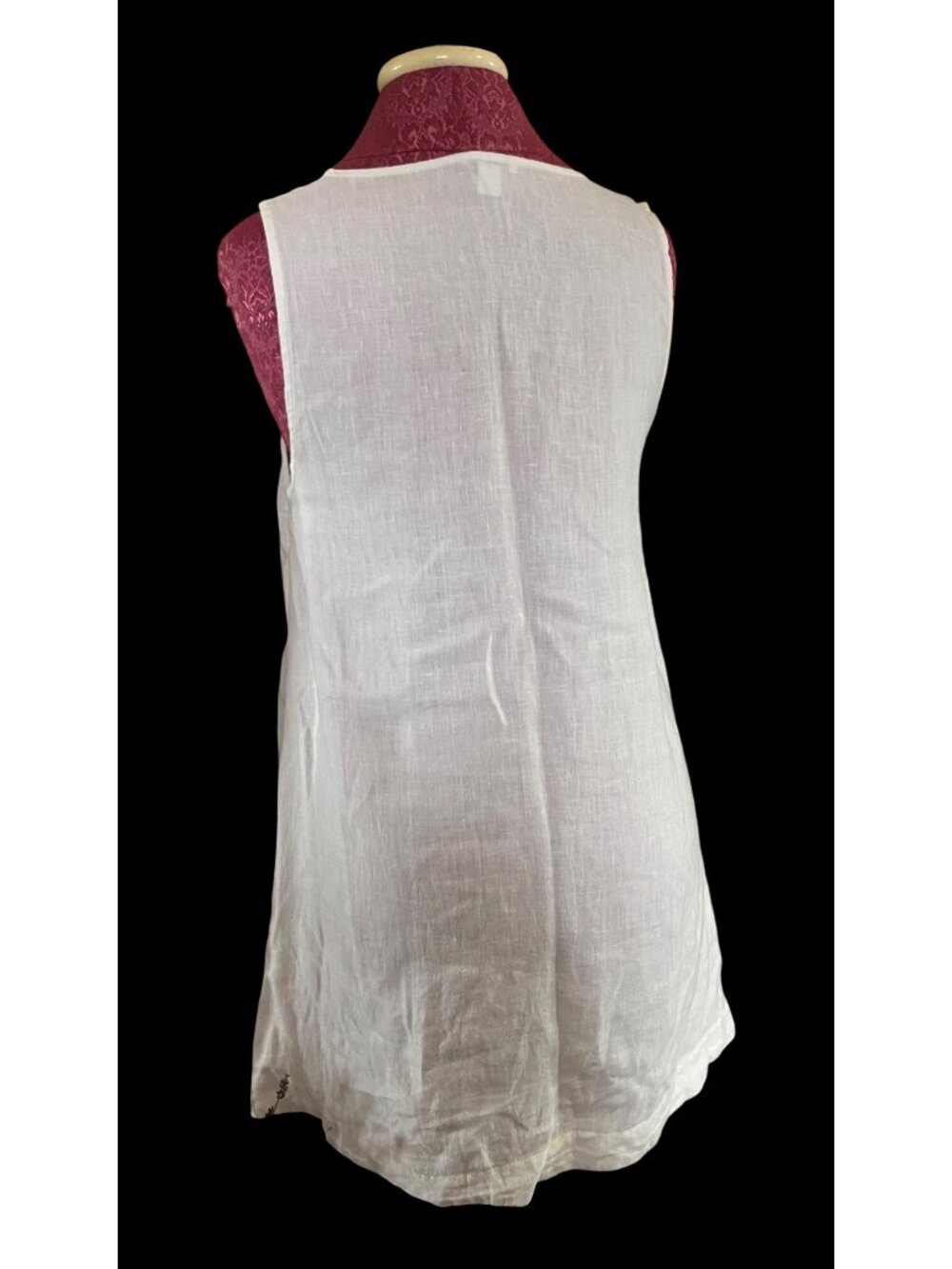 Saks Fifth Avenue White Linen High-Low Tank Top Womens XL - Picture 6 of 6